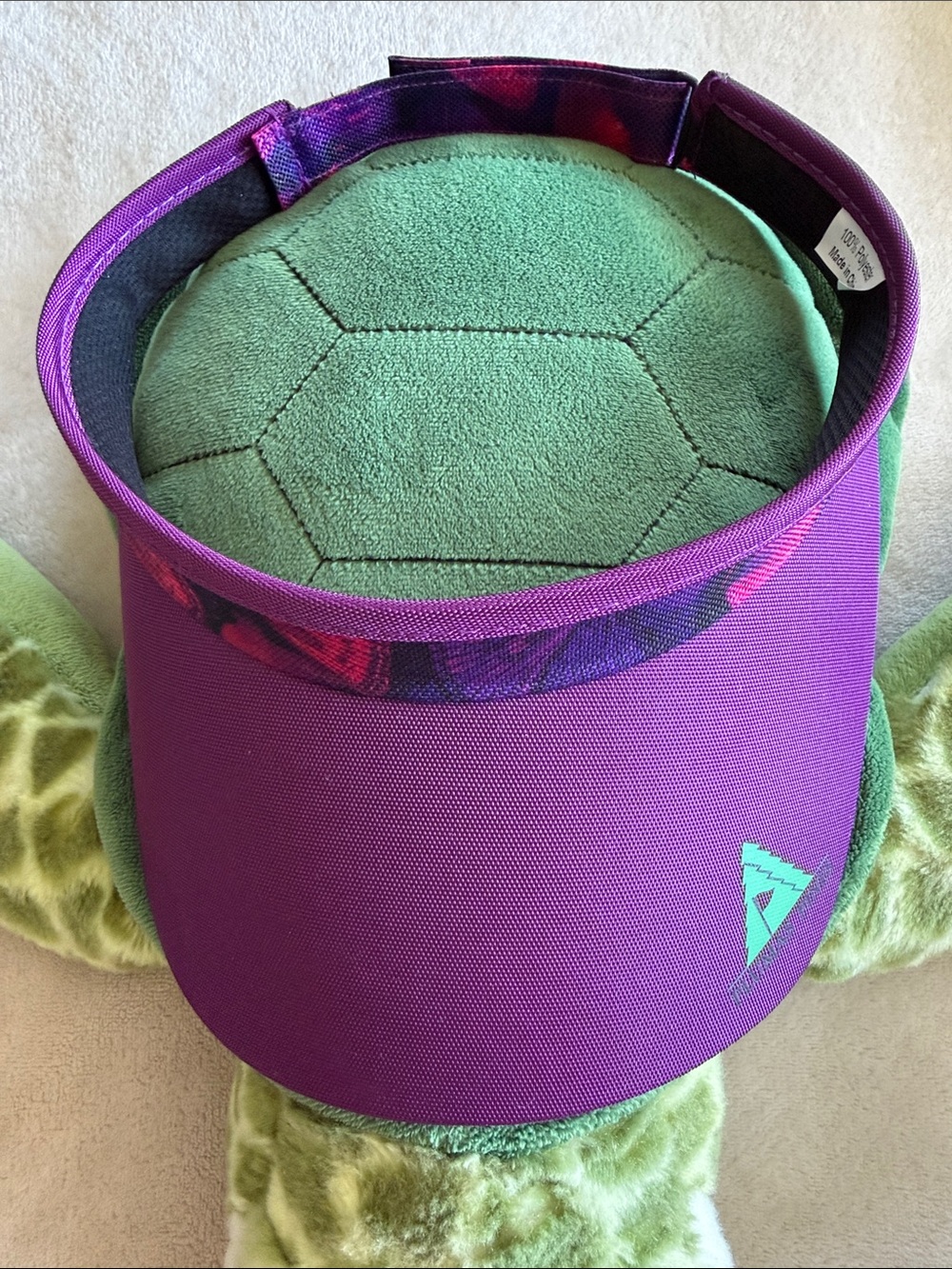Adult Purple Visor with Mint Logo - Plumas Pines, CA